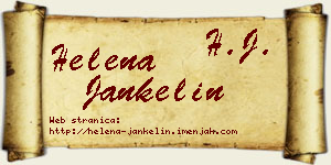 Helena Jankelin vizit kartica